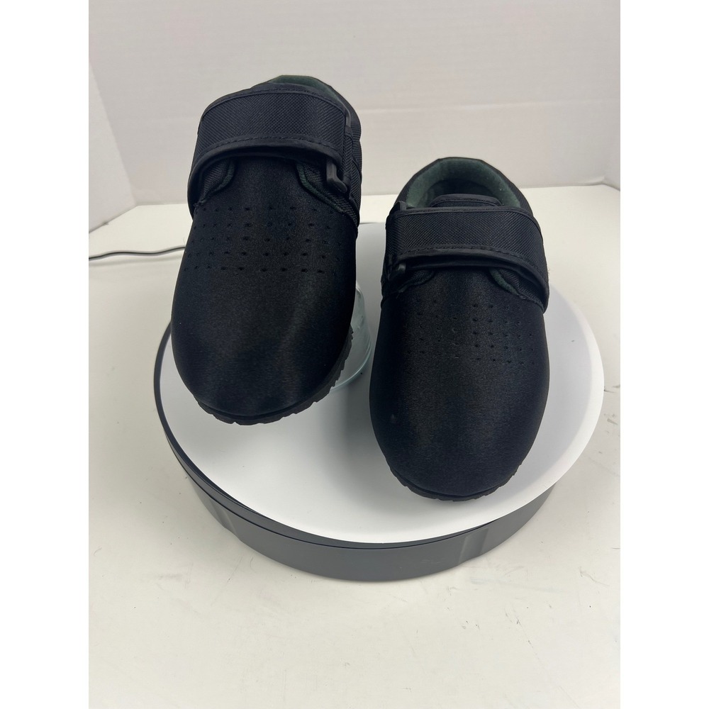 Pedors Womens 11W Men's 9W Black Comfort Diabetic Adjustable Strap Shoes - Picture 4 of 16
